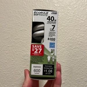 💝 10/$10 💝LED Light Bulb, 40W Equivalent, Energy Star, 600 Lumens